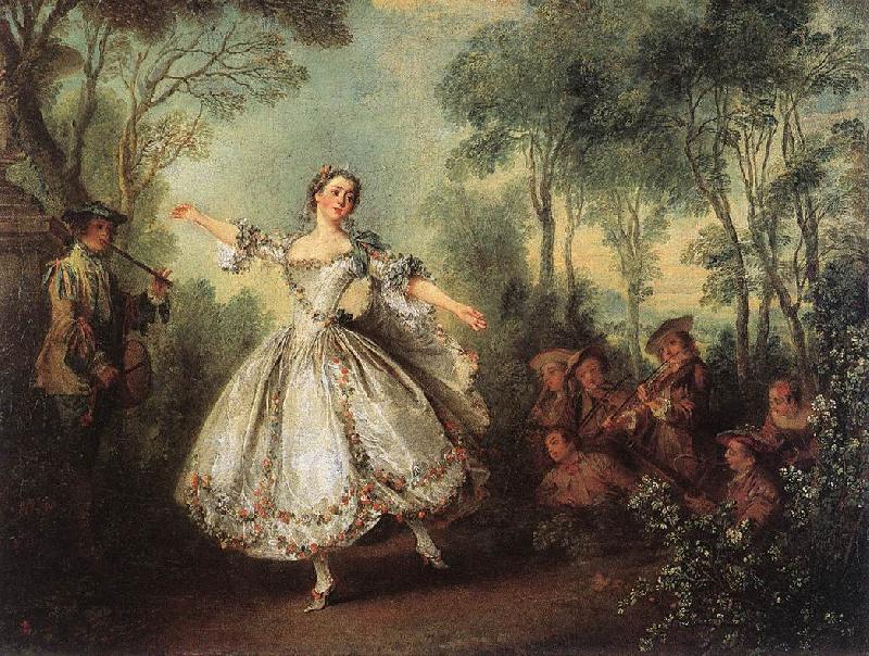 Nicolas Lancret Mademoiselle de Camargo Dancing oil painting picture